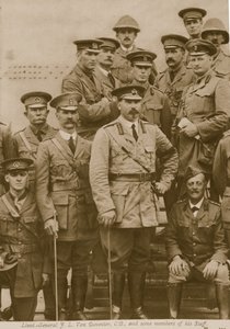 Lieutenant General F. L. Van Deventer, C.B and some members of his staff